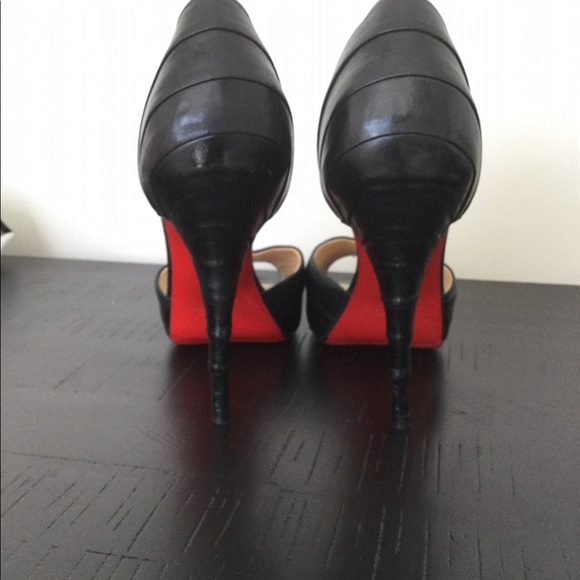 Christian Louboutin black armadillo heels - Picture 2 of 4